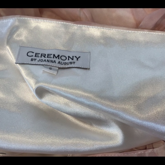 CEREMONY JOANNA AUGUST BOHO HALTER WRAP MUTED PINK FLORAL CHIFFON MAXI DRESS SM - Picture 9 of 11